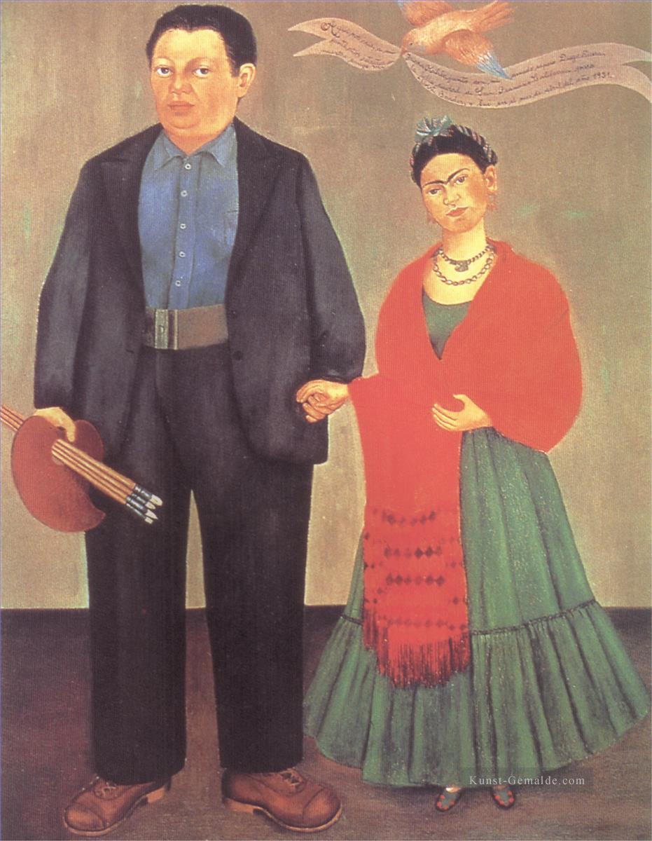 Frieda und Diego Rivera Feminismus Frida Kahlo Ölgemälde